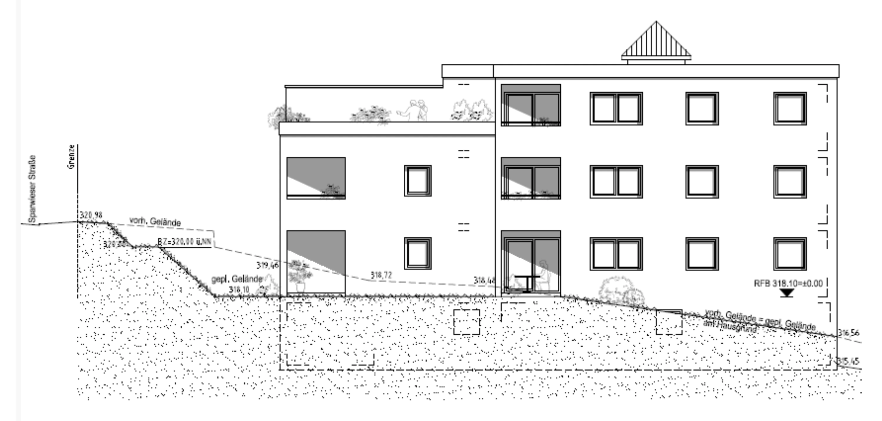CAD-Referenz Mehrfamilienhaus mit Tiefgarage in Albershausen