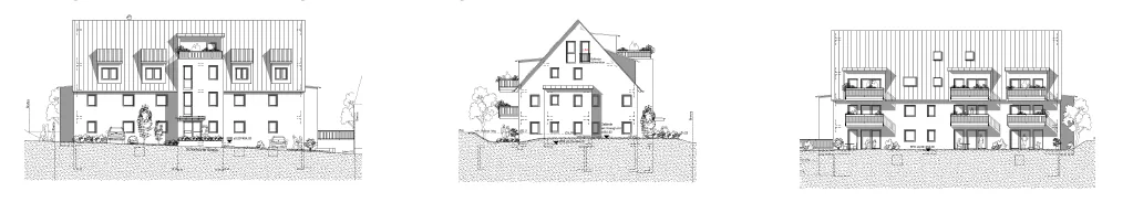 CAD-Referenz Mehrfamilienhaus mit Tiefgarage in Büchenbronn